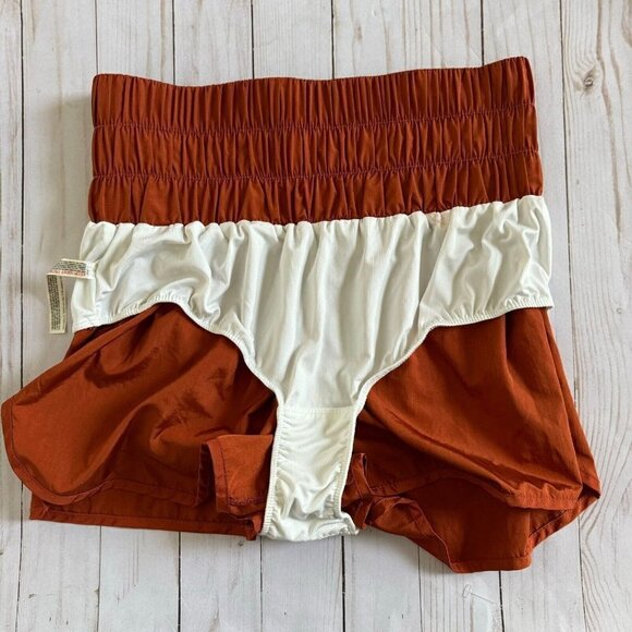 FP Movement Women's The Way Home Shorts Relaxed Fit Pull On Russet Orange Medium - Picture 5 of 12